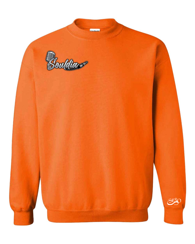 Drip crewneck orange