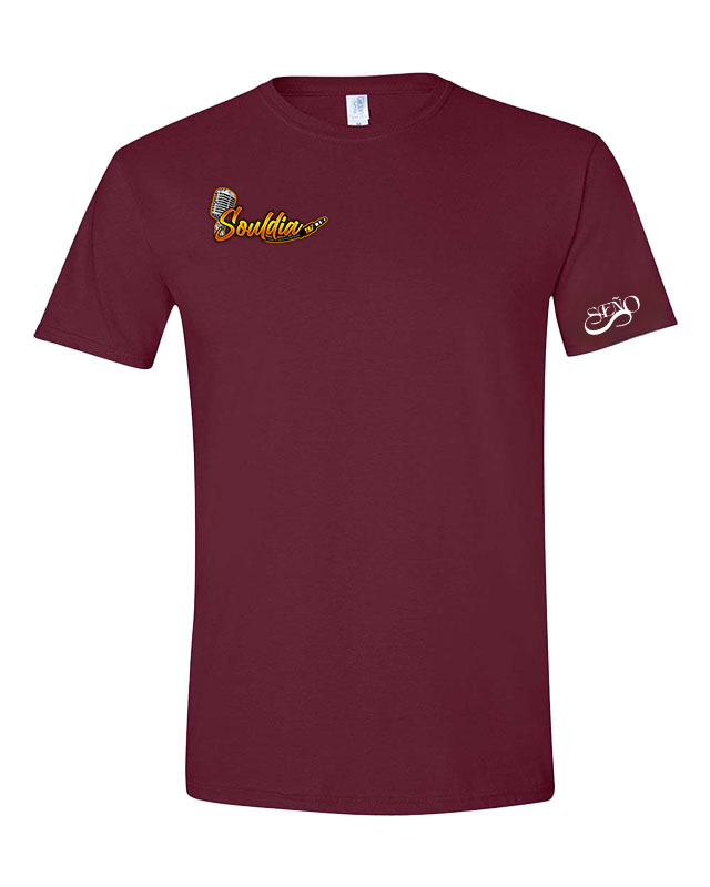 Drip tshirt bourgogne