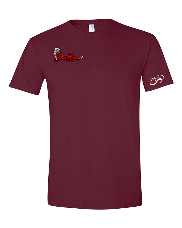 Drip tshirt bourgogne