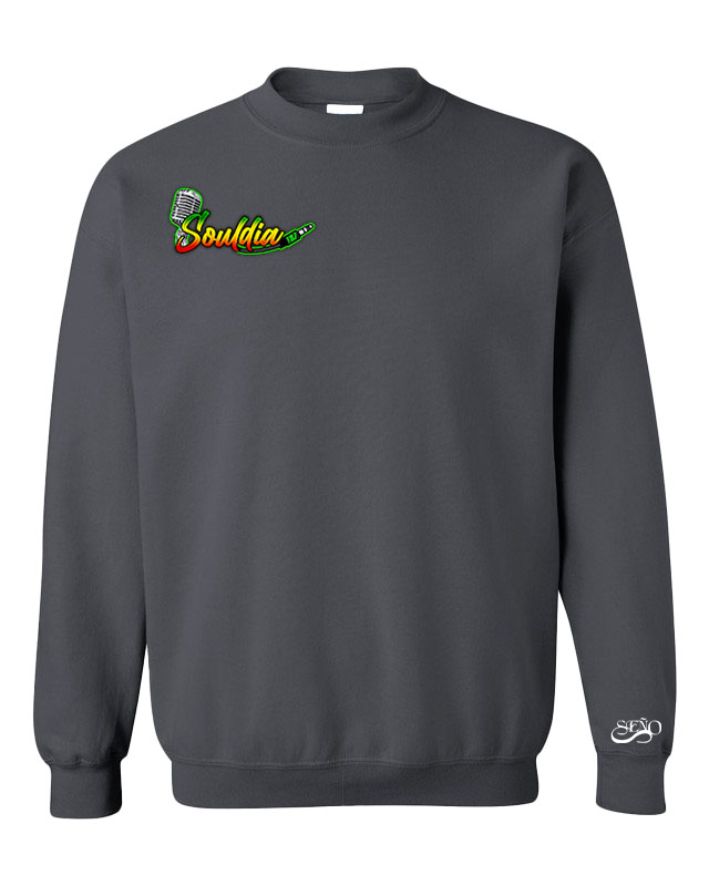 Drip crewneck gris