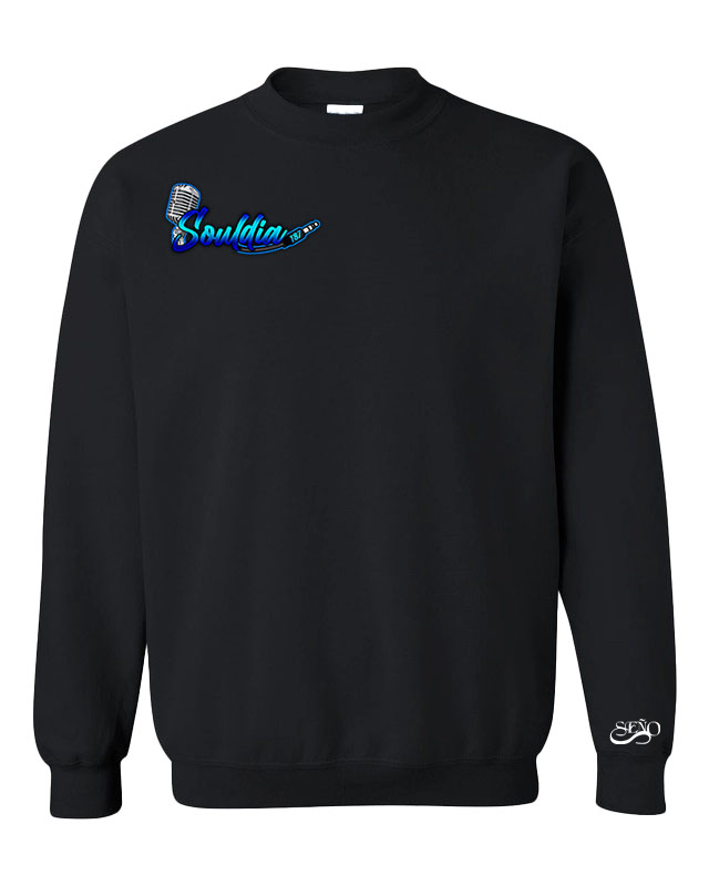 Drip crewneck noir