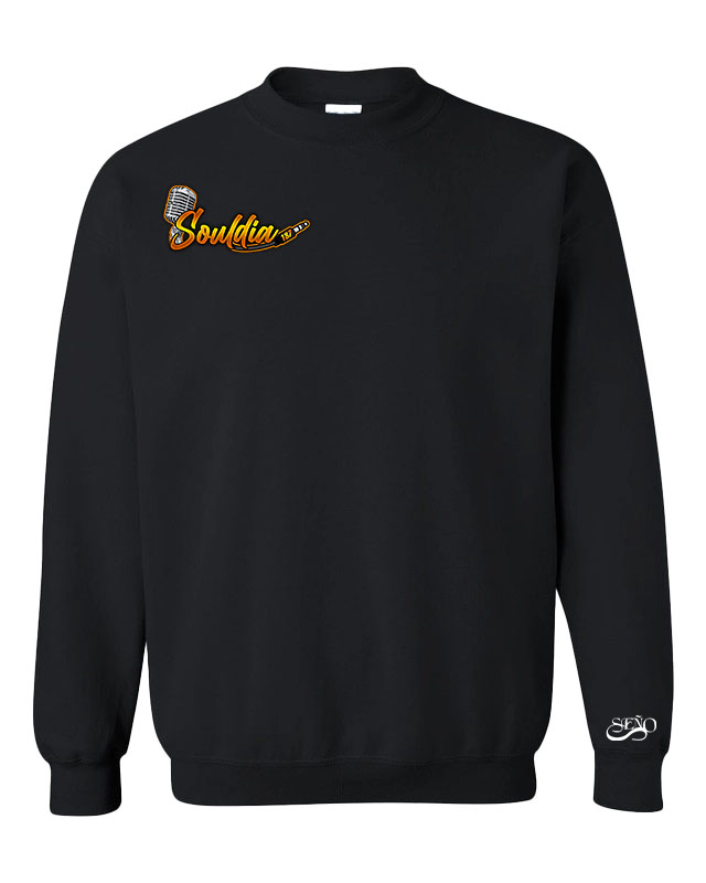 Drip crewneck noir