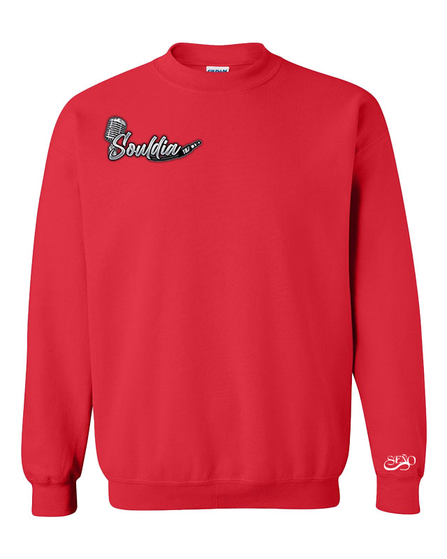 Drip crewneck rouge