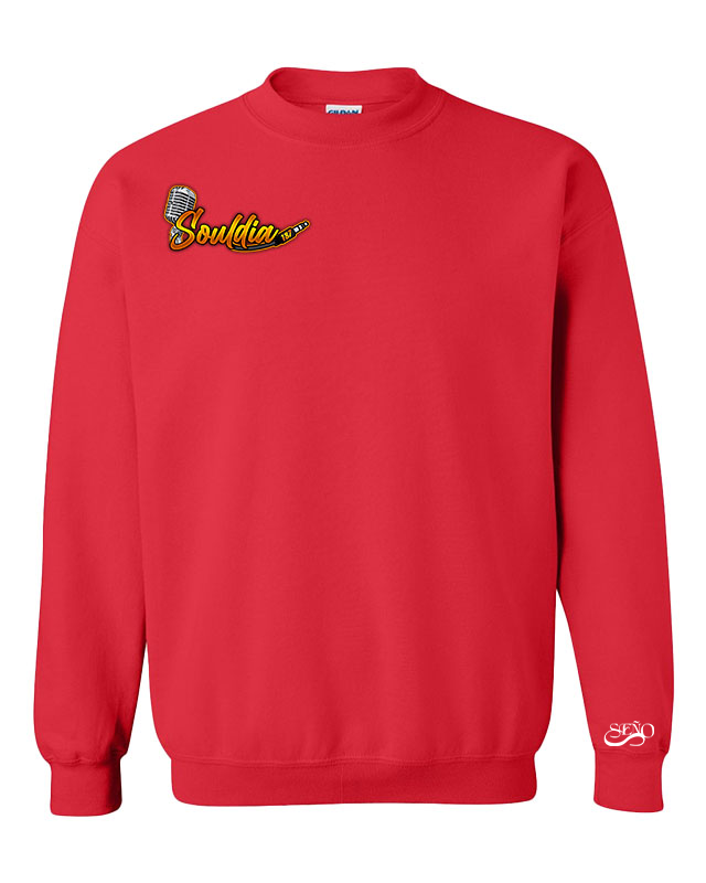 Drip crewneck rouge