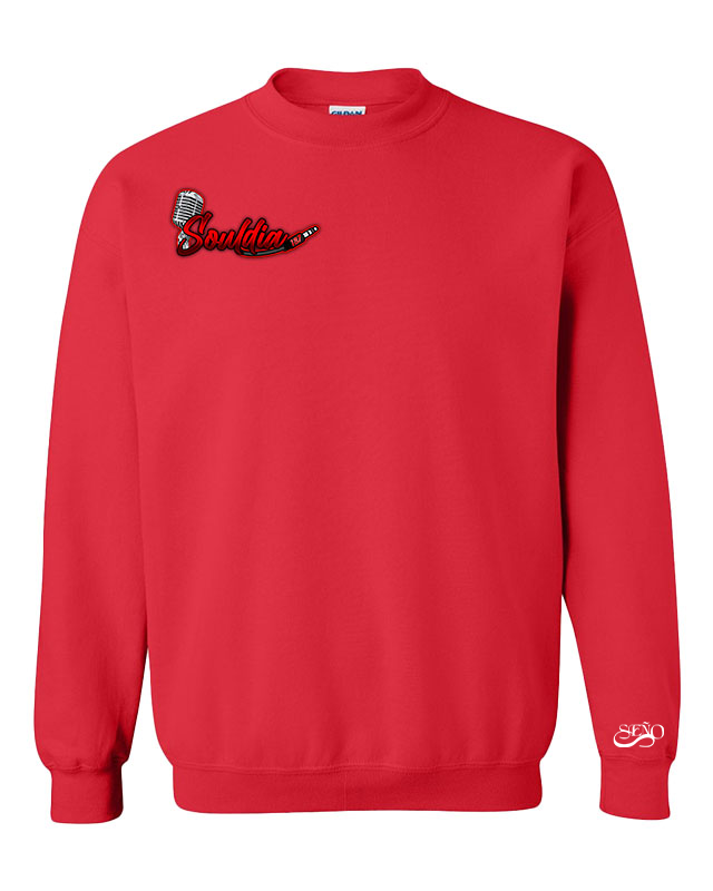 Drip crewneck rouge