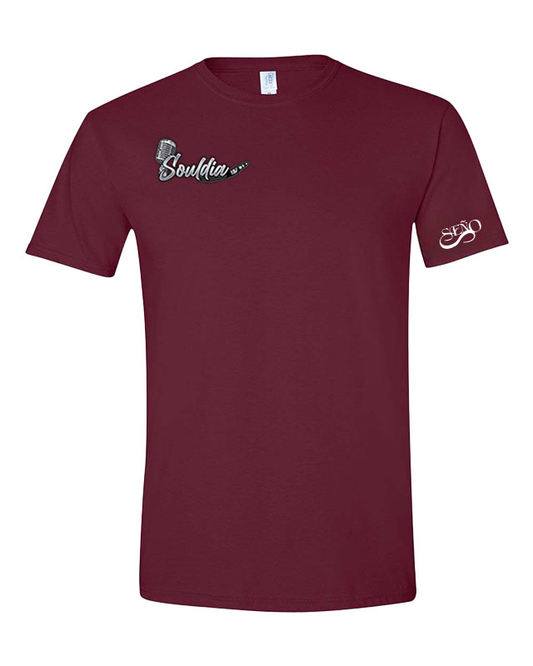 Drip tshirt bourgogne