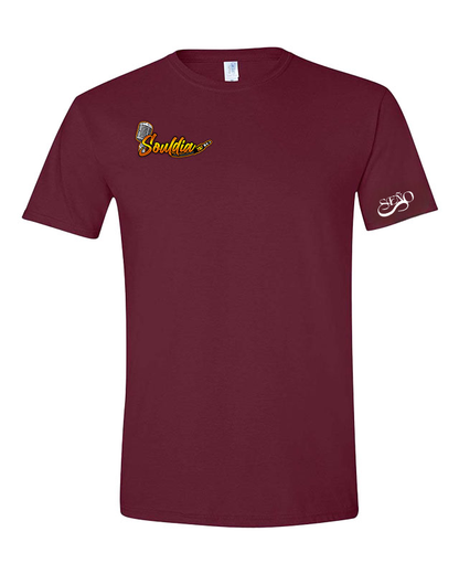 Drip tshirt bourgogne
